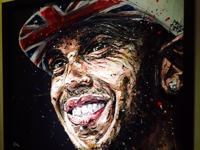 Icon lead artist F1 Motor Sports Singapore art exhibition Eden Hall, Changmoh Blogger